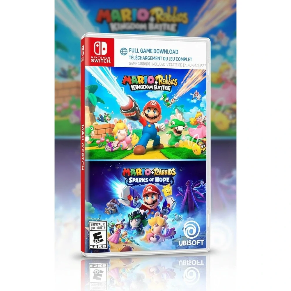 Mario Rabbids Dual Pack Kingdom Battle Sparks of Hope Nintendo Switch Game - NEW